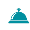 Bell icon representing guest check-in and arrival experience.