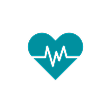 Heartbeat icon symbolizing enhanced performance and focus.