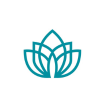 Lotus icon representing calm atmosphere through music.